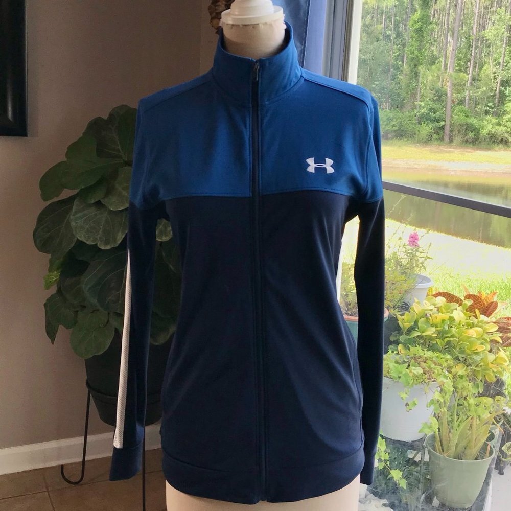 Under Armour Fitted Track Jacket‎ Blue Monotone S